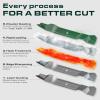imageUDC Parts 94204308 Lawn Mower Blades 6 Point Star for Cub Cadet 42 inch 94204308A 94204308X Craftsman T110 94204312 XT1 LT42 LTX1040 MTD Troy Bilt Pony BroncoHigh Lift Mulching  2 Pack74204100