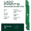 imageUDC Parts 94204308 Lawn Mower Blades 6 Point Star for Cub Cadet 42 inch 94204308A 94204308X Craftsman T110 94204312 XT1 LT42 LTX1040 MTD Troy Bilt Pony BroncoHigh Lift Mulching  2 Pack94204290