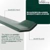 imageUDC Parts 94204308 Lawn Mower Blades 6 Point Star for Cub Cadet 42 inch 94204308A 94204308X Craftsman T110 94204312 XT1 LT42 LTX1040 MTD Troy Bilt Pony BroncoHigh Lift Mulching  2 Pack038200700