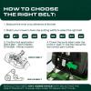 imageUDC Parts GX20305 Mower Deck Belt for John Deere L130 L120 GY20571 Scotts L2548 L2048  Aramid Cord  13945 inchesM174994