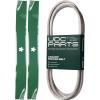 imageUDC Parts Belt 140294  2 Pack Blades 134149  Fits Husqvarna LTH120 LTH125 LTH130 LTH1342 LTH140 LTH152 LTH1542 LTH1742 LTH1842 LTH18542 LTH2042 LTHK1342 R316T AWD Rider 18 Pro YTH130 YTH1342 XP