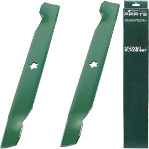 imageUDC Parts 94204308 Lawn Mower Blades 6 Point Star for Cub Cadet 42 inch 94204308A 94204308X Craftsman T110 94204312 XT1 LT42 LTX1040 MTD Troy Bilt Pony BroncoHigh Lift Mulching  2 Pack138497HL