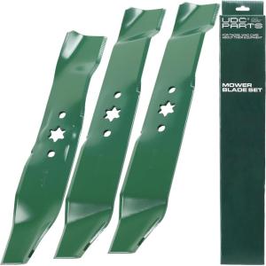imageUDC Parts 94204308 Lawn Mower Blades 6 Point Star for Cub Cadet 42 inch 94204308A 94204308X Craftsman T110 94204312 XT1 LT42 LTX1040 MTD Troy Bilt Pony BroncoHigh Lift Mulching  2 Pack9420611A