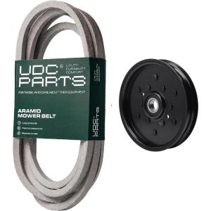 imageUDC Parts Deck Rebuild Kit 38 InchBelt M126536  Pulley AM106627  Fits John Deere LT133 LT150 LT155 LT160 LT166 LT180