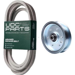 imageUDC Parts Deck Rebuild Kit for Cub Cadet RZT22 RZT50 Belt 75404044 75404044A 95404044A Idler Pulley 7561229 01004081