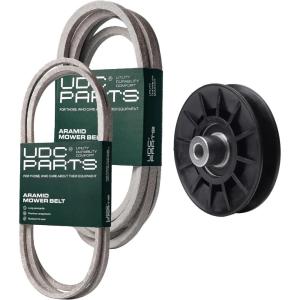 imageUDC Parts Mower KitBelt 196103  Belt 197253  Pulley 532194326  Fits Poulan Pro PB22VA54 PB24VA54 PP22VA54 PP24KA54 PP24VA54