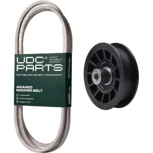 imageUDC Parts Mower KitBelt 197253  Pulley 532194327  Fits Poulan Pro PB175A42LT PB175A46 PB185A42 PB185A46LT PB18VA46 PB195A46LT PB195H42LT PB195H42LTX PB19H42YT PB20A42LT PB20A46 PB20A46YT
