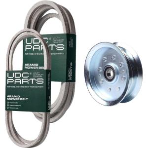 imageUDC Parts Mower KitBelt 75404317  Belt 75404329  Pulley GY20629  Fits Craftsman Z5800 Z6600 Z6900