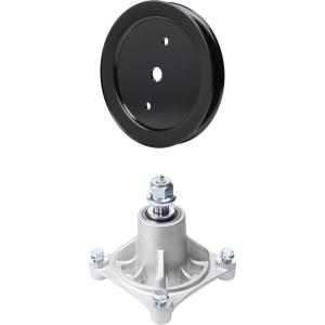 imageUDC Parts Rebuild Kit for Husqvarna YTH2042 YTH18542 YTA22V46 Idler Pulley 532195945 195945 197473 197473 532197473 Spindle 532174356 174356 174358
