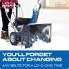 imageUDC Parts Snow Blower Auger Belt 47846  Aramid Cord  11400 inchesfor Craftsman 48624837 48624838 Snow ThrowerM82612
