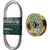 imageUDC Parts Belt 75404219  Pulley 95604129  Fits Cub Cadet LTX1042 LTX1045 LTX1046 LTX1046M