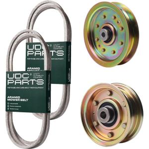 imageUDC Parts Mower KitBelt 75404219  Belt 95404207  Pulley 75604224  Pulley 95604129  Fits Cub Cadet LTX1042 LTX1045 LTX1046 LTX1046M