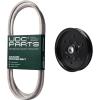 imageUDC Parts Belt M154958  Pulley AM106627  Fits John Deere 180 240 245 260 265 285 320 325 335 345 GT242 GT262 GT275 GX255 GX325 GX325 wBar Tires GX335 GX345 GX355 Diesel LX172 LX173 LX176 LX178