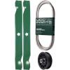 imageUDC Parts Mower KitBelt 405143  Pulley 532194327  2 Pack Blades 138971  Fits Husqvarna YTH22V42