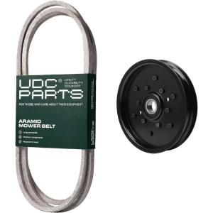 imageUDC Parts Belt M154958  Pulley AM106627  Fits John Deere 180 240 245 260 265 285 320 325 335 345 GT242 GT262 GT275 GX255 GX325 GX325 wBar Tires GX335 GX345 GX355 Diesel LX172 LX173 LX176 LX178