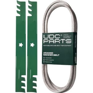 imageUDC Parts Mower KitBelt 130969  2 Pack Blades 403107  Fits Poulan