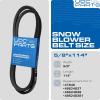 imageUDC Parts Snow Thrower Auger Belt M82612  Aramid Cord  362 inchesfor John Deere M45491 826 1032 526 726 732 832 PC1250 PC2304 TRS27 TRS32 TRX27 TRX3247846belt