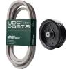 imageUDC Parts Mower KitBelt 196103  Pulley 532196106  Fits Statesman SOGT26H54