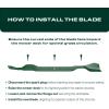 imageUDC Parts Mulching Blade 9420741A 21 InchFits Craftsman MTD Troy Bilt Cub Cadet Replaces OEM no 74204100 7420741 7420741A 9420741 94204276 TB100 TB115 TB130 TB240 TB360 SC100134149