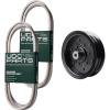 imageUDC Parts Mower KitBelt 140218  Belt 197253  Pulley 532196106  Fits Poulan C20H42YT