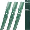 imageUDC Parts UC22009 Mower Blades Replacement for John Deere 48 Inch 325 335 345 M145476 M127500 M127673 X300 X304 X310 X500 X540 X570 X580 X584 GX255 GX325 GX335 Ztrak ZeroTurn Z325E  3 Pack High Lift94205056A