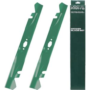 imageUDC Parts UC22009 Mower Blades Replacement for John Deere 48 Inch 325 335 345 M145476 M127500 M127673 X300 X304 X310 X500 X540 X570 X580 X584 GX255 GX325 GX335 Ztrak ZeroTurn Z325E  3 Pack High Lift74205177AX
