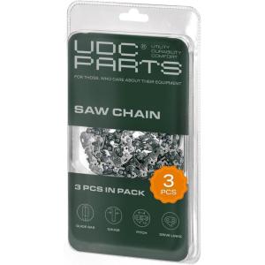 imageUDC Parts 14Inch Chainsaw Chain for 14Inch Bar 52 Drive Links 38 Pitch050 Gauge Fits Poulan Craftsman Husqvarna and More  3 Pack