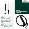 imageUDC Parts 532435111 Deck Engagement Clutch Cable Replacement for Craftsman 408714 435111 YT3000 YT4000 YTS3000 YTS4000 Husqvarna LT126 LT151 LTH18538 532197257 532408714 197257 Poulan AYP Lawn Mowers94604092