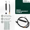 imageUDC Parts 532435111 Deck Engagement Clutch Cable Replacement for Craftsman 408714 435111 YT3000 YT4000 YTS3000 YTS4000 Husqvarna LT126 LT151 LTH18538 532197257 532408714 197257 Poulan AYP Lawn Mowers94604173E