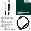 imageUDC Parts 532435111 Deck Engagement Clutch Cable Replacement for Craftsman 408714 435111 YT3000 YT4000 YTS3000 YTS4000 Husqvarna LT126 LT151 LTH18538 532197257 532408714 197257 Poulan AYP Lawn Mowers435111