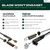 image:imageUDC Parts 1158439 Blade Brake Cable for Toro 22 inch 20333 20373 20333C 20376 20958 21764 21772 Recycler Lawn Mowers