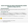 image:imageUDC Parts 110656803 Mower Blades Replacement for Toro 42 Inch TimeCutter 74380 74360 74363 74633 74624 74625 74628 74627 74626 74636 1106568 Lawn Boy Z330LX 110185703 Exmark  2 Pack Medium Lift1812  5 pt star