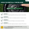 image:imageUDC Parts 110656803 Mower Blades Replacement for Toro 42 Inch TimeCutter 74380 74360 74363 74633 74624 74625 74628 74627 74626 74636 1106568 Lawn Boy Z330LX 110185703 Exmark  2 Pack Medium Lift1712  Round 58