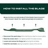 image:imageUDC Parts 110656803 Mower Blades Replacement for Toro 42 Inch TimeCutter 74380 74360 74363 74633 74624 74625 74628 74627 74626 74636 1106568 Lawn Boy Z330LX 110185703 Exmark  2 Pack Medium Lift1812  6 pt star