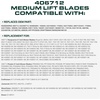 image:imageUDC Parts 406712 Mower Blades Replacement for Husqvarna 21 Inch 532406712 594893001 165833 532165833 532175052 175052 532175064 532189028 539111878 Craftsman CMXGZAM100129 Poulan  2 Pack Medium Lift