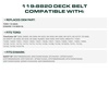 image:imageUDC Parts 1084071 1058783 Deck Belt Replacement for Toro Z Master 60 Inch1411L x 05W