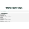 image:imageUDC Parts 1084071 1058783 Deck Belt Replacement for Toro Z Master 60 Inch14565L x 0512W