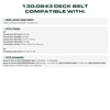 image:imageUDC Parts 1084071 1058783 Deck Belt Replacement for Toro Z Master 60 Inch145L x 05W