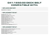 image:imageUDC Parts 1084071 1058783 Deck Belt Replacement for Toro Z Master 60 Inch168L x 063W