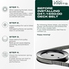 image:imageUDC Parts 1084071 1058783 Deck Belt Replacement for Toro Z Master 60 Inch168L x 063W
