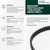 image:imageUDC Parts 1084071 1058783 Deck Belt Replacement for Toro Z Master 60 Inch44L x 2532W
