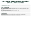 image:imageUDC Parts 1084071 1058783 Deck Belt Replacement for Toro Z Master 60 Inch44L x 2532W