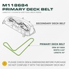 image:imageUDC Parts 1084071 1058783 Deck Belt Replacement for Toro Z Master 60 Inch64L x 063W