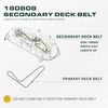 image:imageUDC Parts 1084071 1058783 Deck Belt Replacement for Toro Z Master 60 Inch89L x 063W