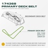 image:imageUDC Parts 1084071 1058783 Deck Belt Replacement for Toro Z Master 60 Inch90L x 063W