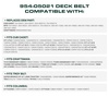 image:imageUDC Parts 1084071 1058783 Deck Belt Replacement for Toro Z Master 60 Inch9975L x 05W