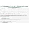image:imageUDC Parts 94204385 Mower Blade Replacement for Troy Bilt TB30 TB30R 301538  Round 58
