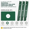 image:imageUDC Parts 94204385 Mower Blade Replacement for Troy Bilt TB30 TB30R 301778  Round 58