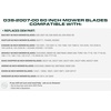 image:imageUDC Parts 94204385 Mower Blade Replacement for Troy Bilt TB30 TB30R 302012  Round 58