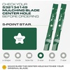 image:imageUDC Parts 94204385 Mower Blade Replacement for Troy Bilt TB30 TB30R 3021  5 pt star